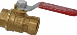 Standard Manual Ball Valve: 1/2" Pipe, Full Port