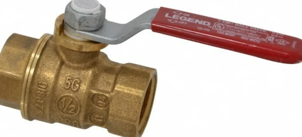 Standard Manual Ball Valve: 1/2" Pipe, Full Port