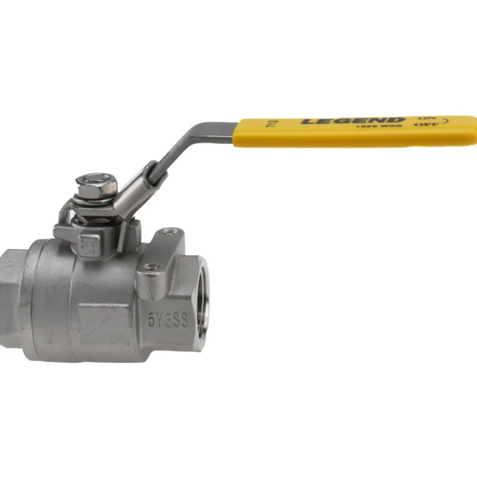 Standard Manual Ball Valve: 3/4" Pipe, Full Port