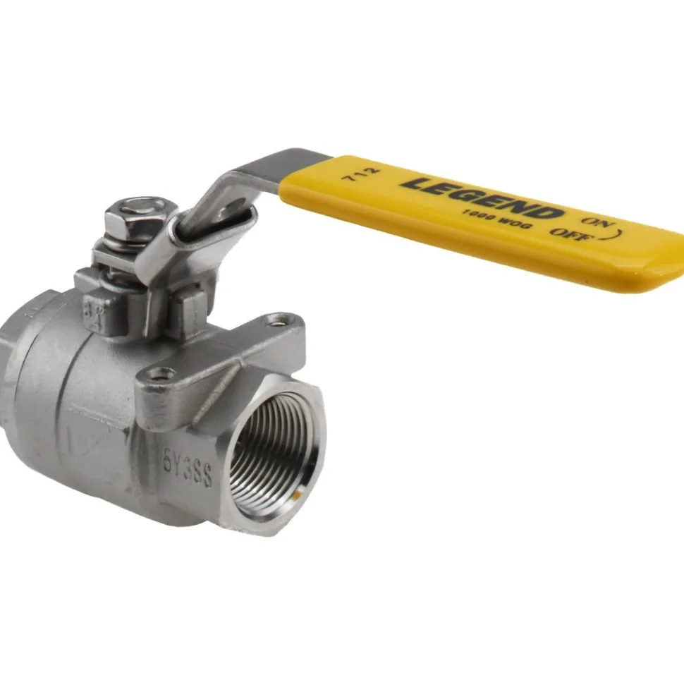 Standard Manual Ball Valve: 3/4" Pipe, Full Port