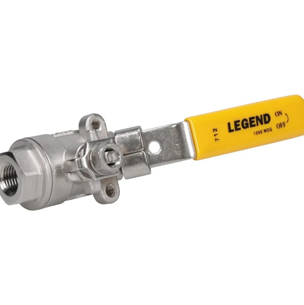 Standard Manual Ball Valve: 1/4" Pipe, Full Port