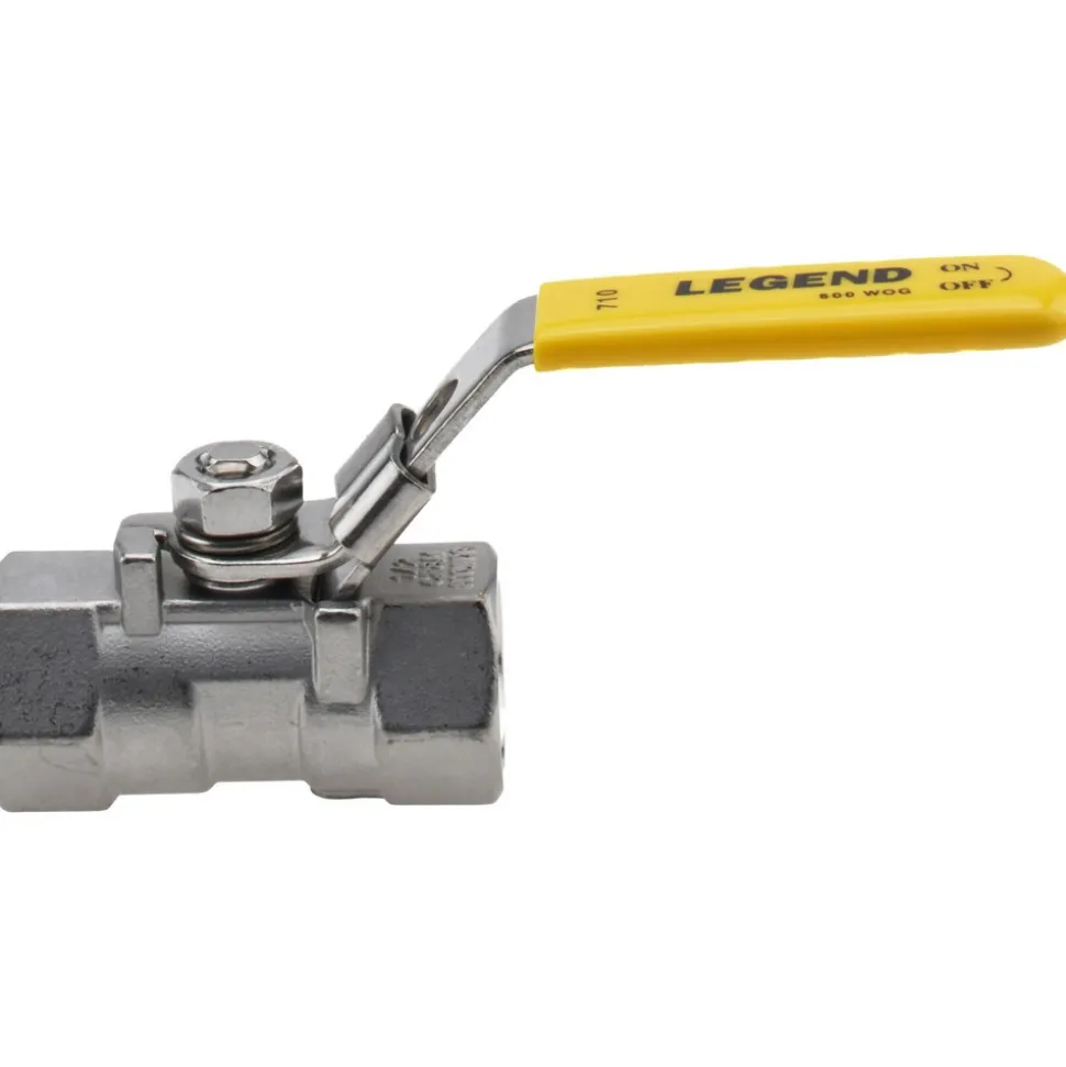 Standard Manual Ball Valve: 1/2" Pipe, Standard Port