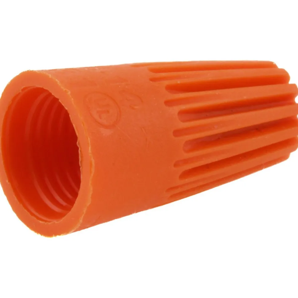 Standard Twist-On Wire Connector: Orange, Corrosion-Resistant, 2 AWG