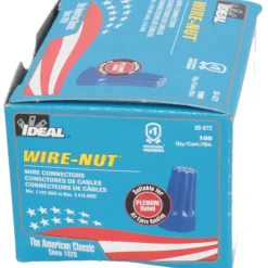 Standard Twist-On Wire Connector: Blue, Flame-Retardant, 2 AWG