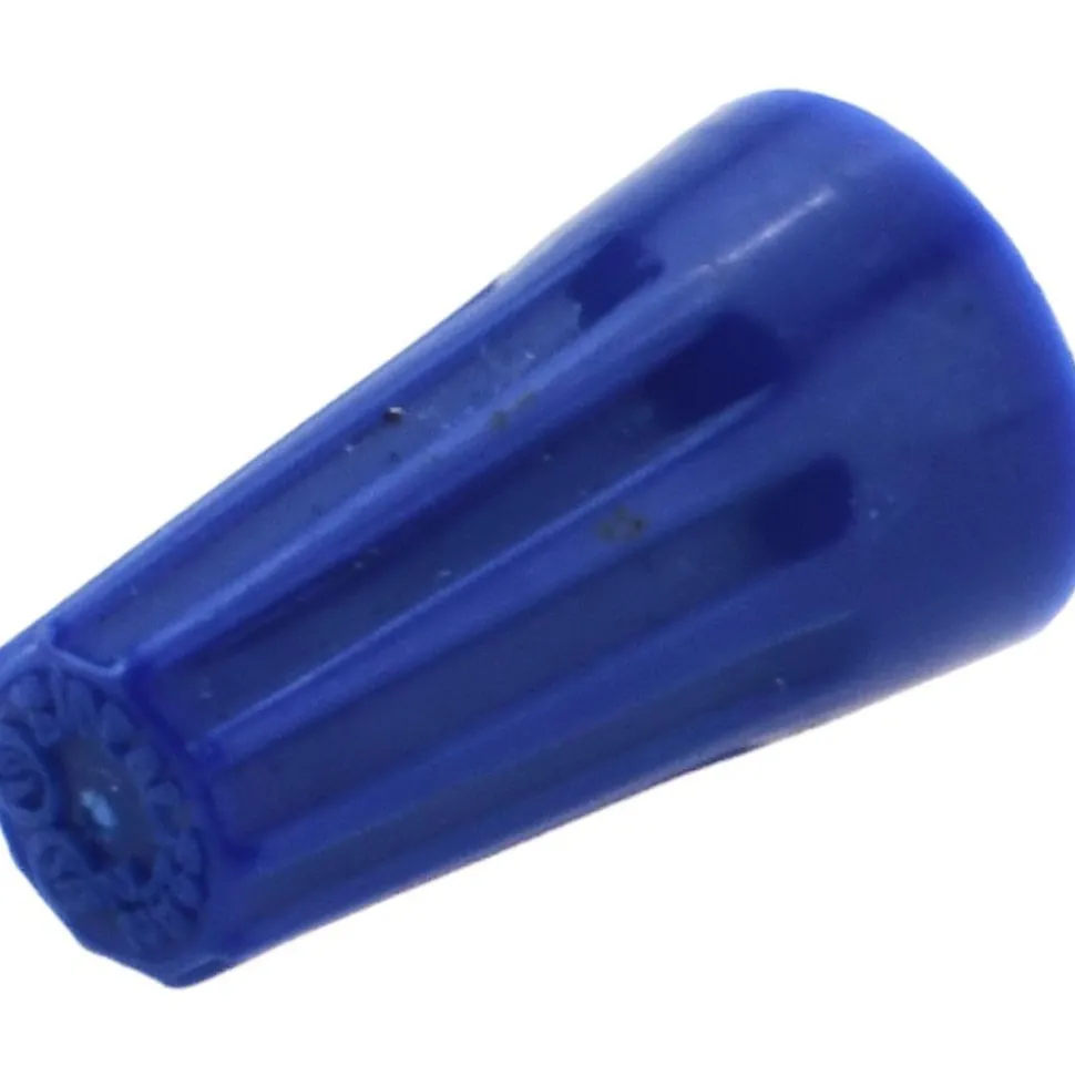 Standard Twist-On Wire Connector: Blue, Flame-Retardant, 2 AWG