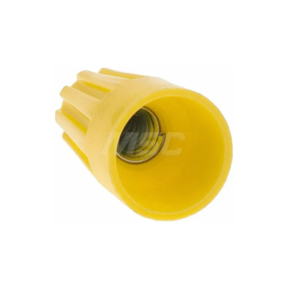 Standard Twist-On Wire Connector: Yellow, Corrosion-Resistant, Flame-Retardant