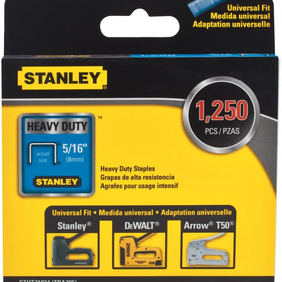Staples: Staple Type: Heavy-Duty Narrow Crown Staple; Crown Width (Decimal Inch): 0.4220; Leg Length (Inch): 5/16