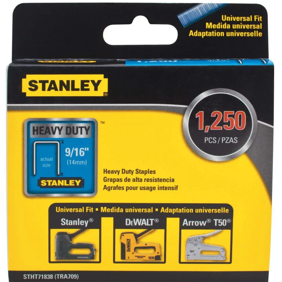 Staples: Staple Type: Heavy-Duty Narrow Crown Staple; Crown Width (Decimal Inch): 0.4220; Leg Length (Inch): 9/16