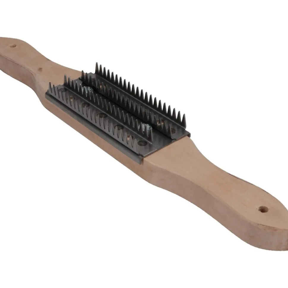 Steel Buffing Wheel Rake with Handle