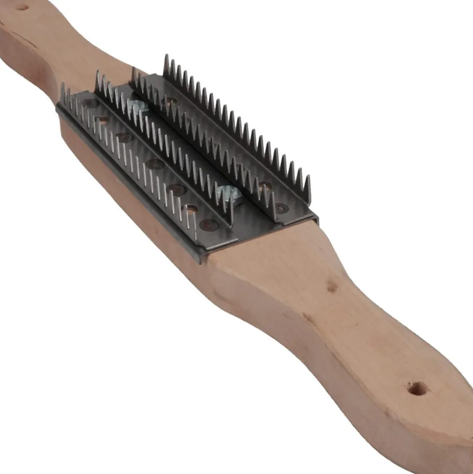 Steel Buffing Wheel Rake with Handle