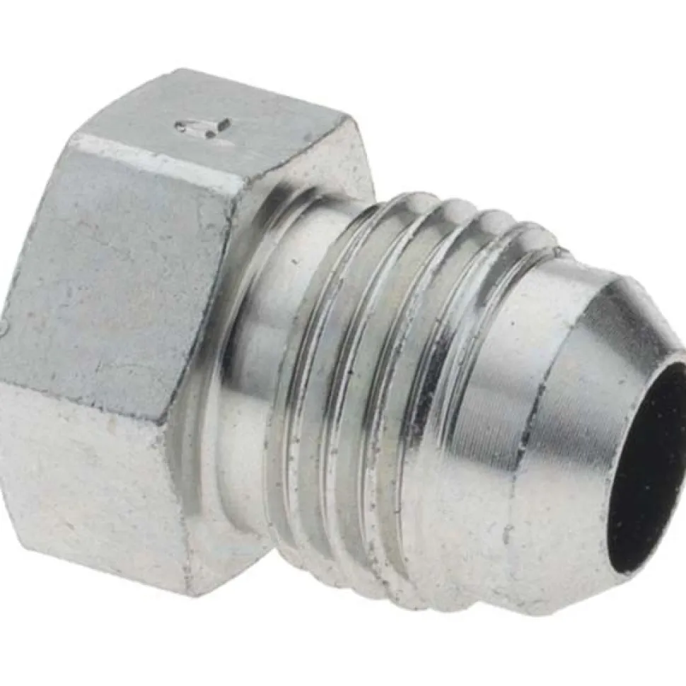 Steel Flared Tube Plug: 3/8" OD, 37 deg Flared Angle