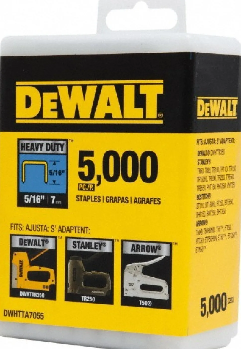 Steel Heavy-Duty Staple: 5/16" Leg Length