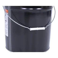 Steel Open Head Pail: 11-7/8 In. x 11-7/8 In. x 13-3/8 In. 5 Gallon Black
