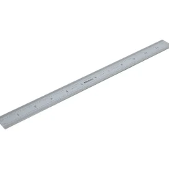 Steel Rule: 12" OAL, English & Metric Graduation, Rigid, 1" OAW