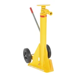 Steel Trailer Stabilizing Ratchet Jack: 26-5/8 In. x 17-5/8 In. x 39 In. 100,000 Lb. Static Capacity Yellow