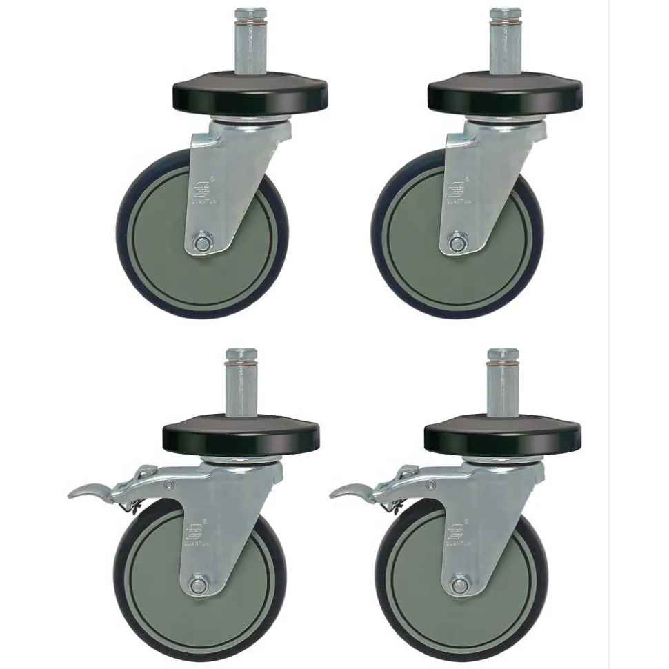 Stem Casters: Stem Type: Round Stem; Stem Shape: Round; Stem Diameter: 27/32, 0.85 in; Stem Diameter: 0.85 in; Swivel: Yes