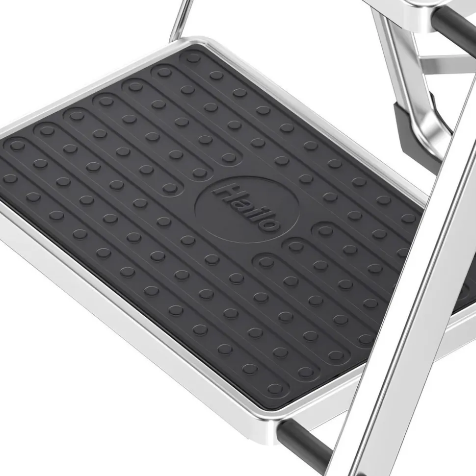 2 Step Aluminum Foldable Step Ladder: Type IA 330 lb Capacity