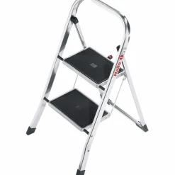 2 Step Aluminum Foldable Step Ladder: Type IA 330 lb Capacity