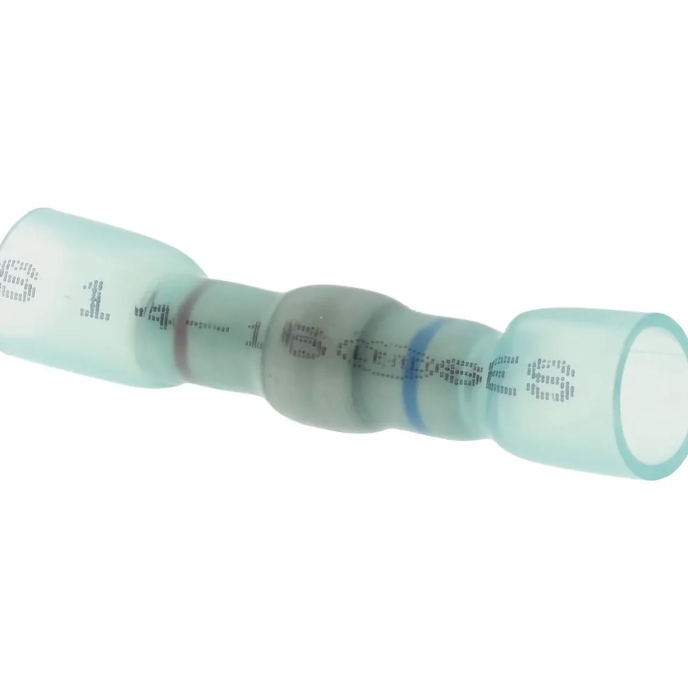 Step-Down Terminal: Crimp-On, Seal & Solder, Blue, 16-14 to 22-18 AWG, Heat Shrink, Polyolefin