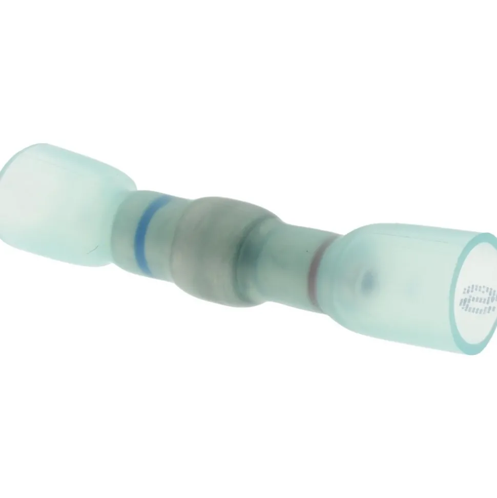 Step-Down Terminal: Crimp-On, Seal & Solder, Blue, 16-14 to 22-18 AWG, Heat Shrink, Polyolefin