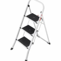 3 Step Steel Foldable Step Ladder: Type IA 330 lb Capacity