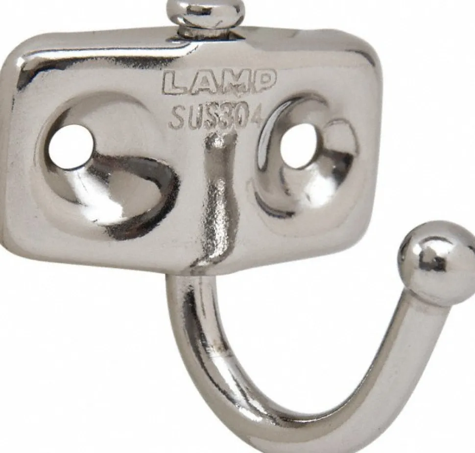 Storage Hook: 1-27/64" Projection, Stainless Steel