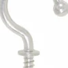 Storage Hook: Screw Mount, 1-5/32" Projection, 11 lb Load Capacity, Stainless Steel