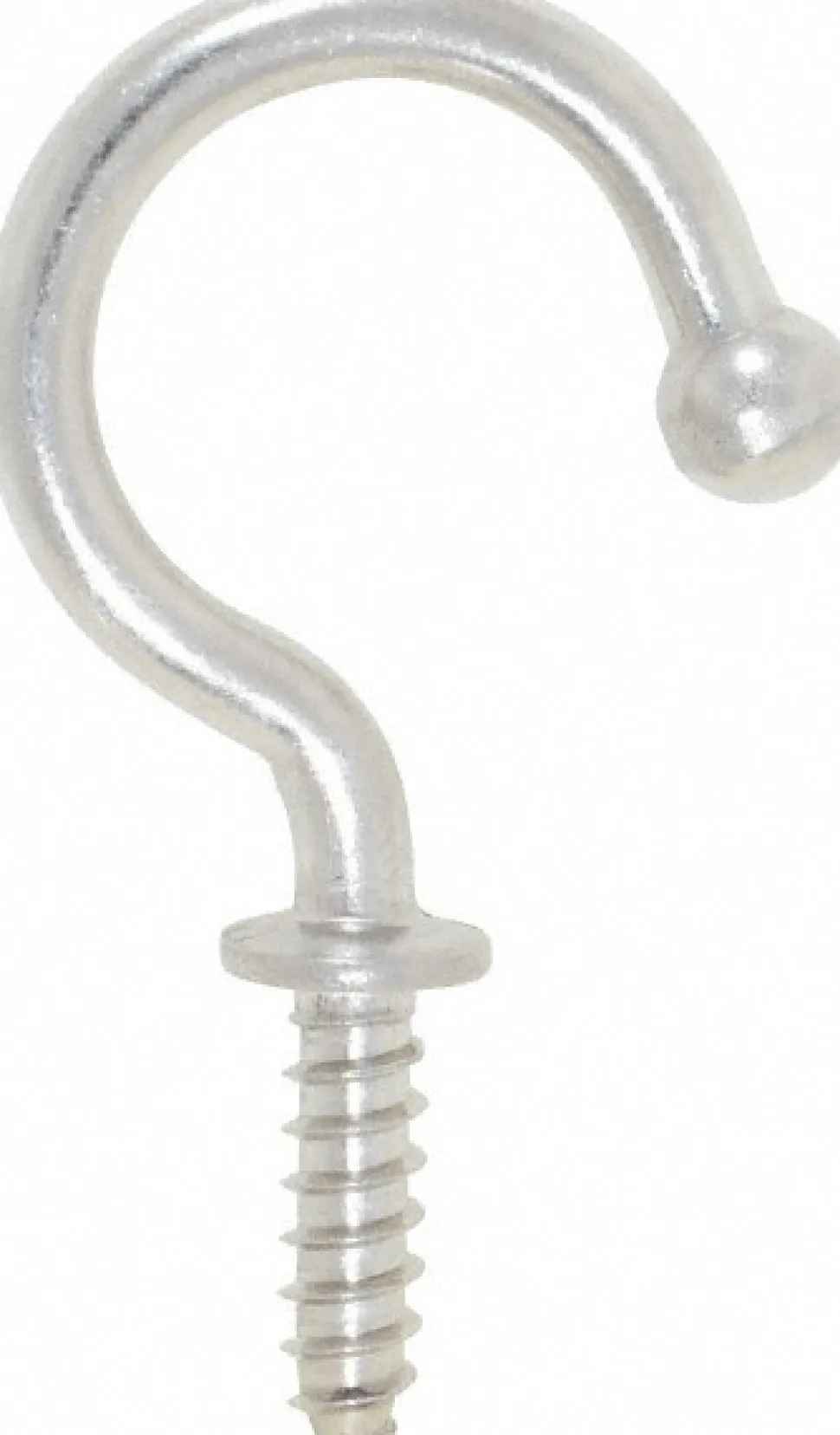 Storage Hook: Screw Mount, 1-5/32" Projection, 11 lb Load Capacity, Stainless Steel