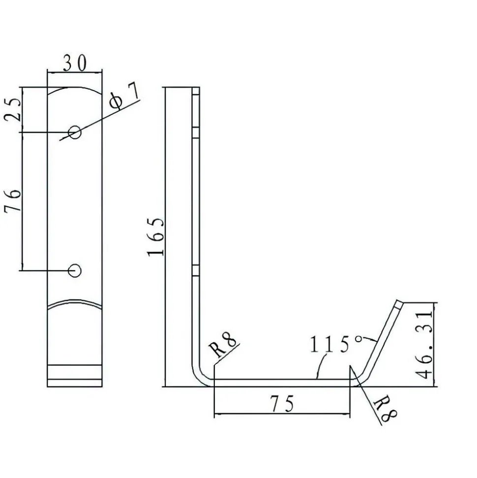 Storage Hooks: Mount Type: Screw; Material: Metal; Maximum Load Capacity: 50.00; Projection (Decimal Inch): 3.0000