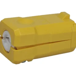 Straight Blade Connector: Industrial, 5-15R, 125VAC, Yellow