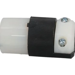 Straight Blade Connector: 5-15R, 125VAC, Black & White
