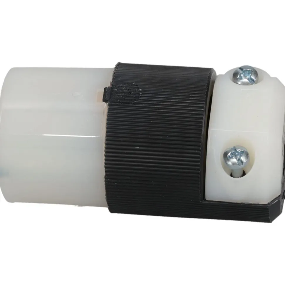 Straight Blade Connector: 5-15R, 125VAC, Black & White