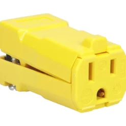 Straight Blade Connector: 5-15R, 125VAC, Yellow