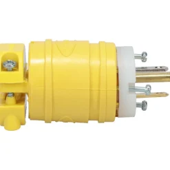 Straight Blade Plug: Commercial, 5-15P, 125VAC, Yellow