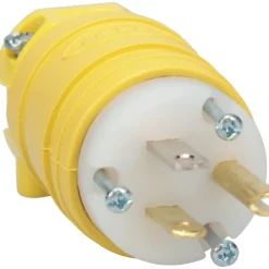 Straight Blade Plug: Commercial, 5-15P, 125VAC, Yellow