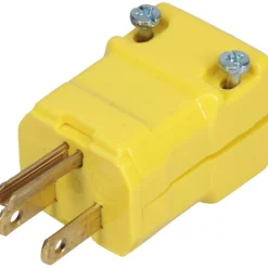Straight Blade Plug: 5-15P, 125VAC, Yellow