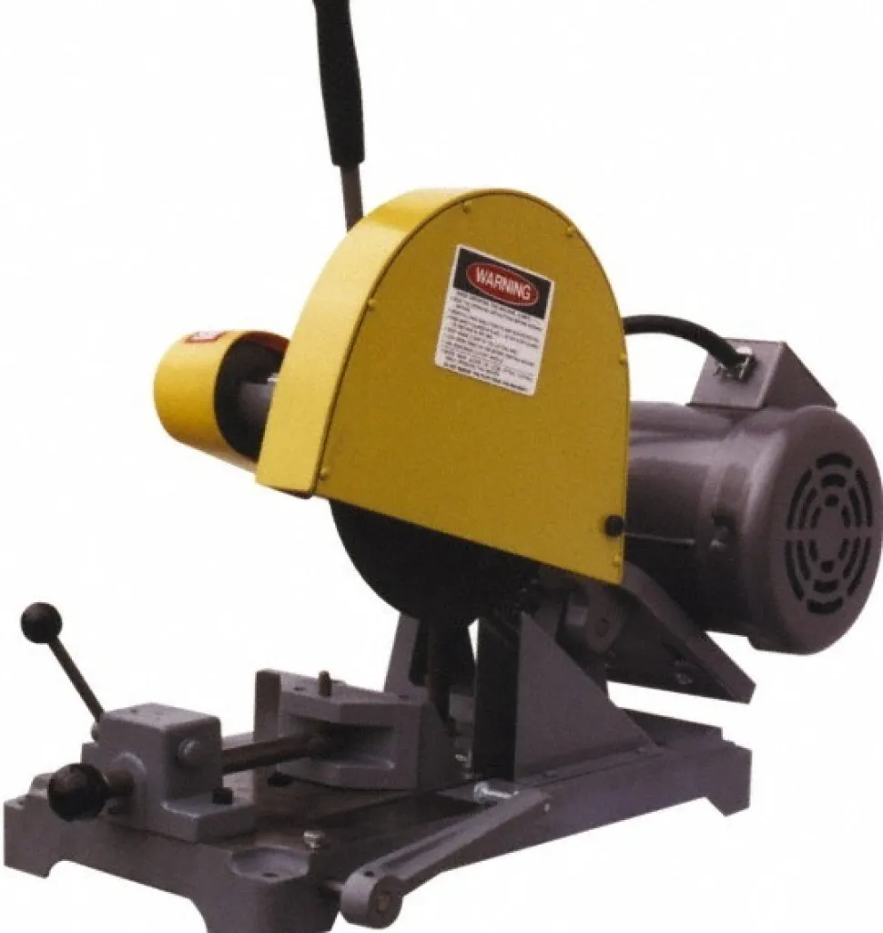 Straight Chop & Cut-Off Saw: 10" Blade Dia, 5/8" Arbor Hole, 3 hp, 3,450 RPM