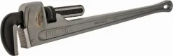 Straight Pipe Wrench: 5" Max, 36" OAL, Aluminum