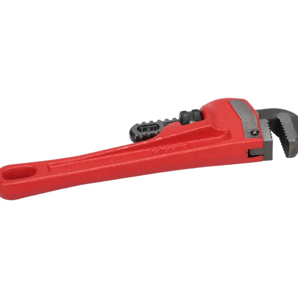 Straight Pipe Wrench: 3/4" Max, 6" OAL, Cast Iron