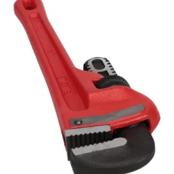Straight Pipe Wrench: 1-1/2" Max, 10" OAL, Cast Iron