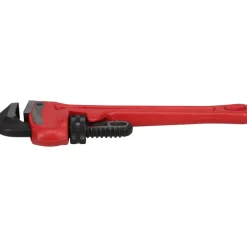 Straight Pipe Wrench: 1-1/2" Max, 10" OAL, Cast Iron