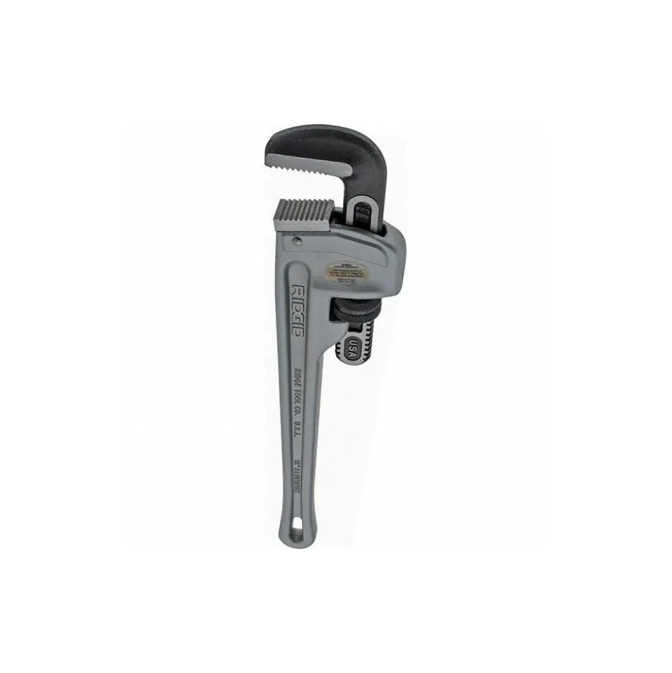 Straight Pipe Wrench: 3/8 to 2-1/2", 18" OAL, Aluminum