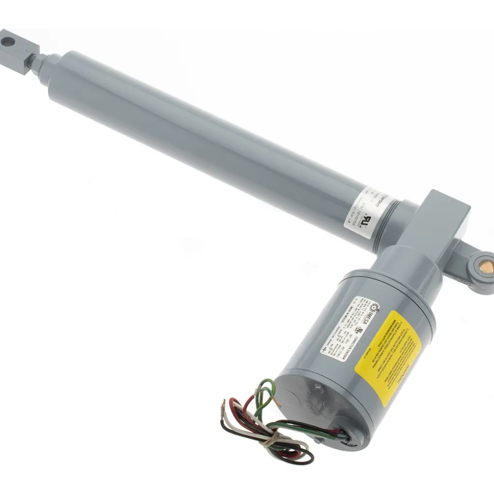 12" Stroke Len, 25% Duty Cycle, 115 Volt, Linear Electromechanical Actuator with Slip Clutch