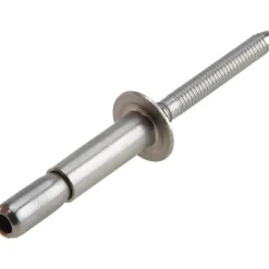 Structural with Locking Stem Blind Rivet: Size 810, Dome Head, Stainless Steel Body, Stainless Steel Mandrel