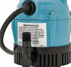 Submersible Pump: 1.1 Amp Rating