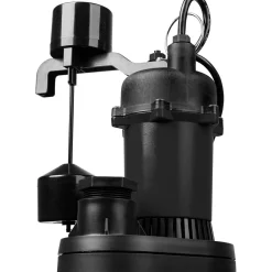 Sump Sewage & Effluent Pump: Piggyback Mechanical Float, 1/2 hp, 4.4A, 115V