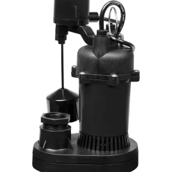 Sump Sewage & Effluent Pump: Piggyback Mechanical Float, 1/2 hp, 4.4A, 115V