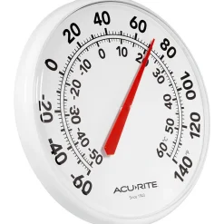 Surface Thermometers: Thermometer Type: Window/Wall Thermometer; Minimum Temperature: -60; Maximum Temperature: 140 F; Temperature Accuracy: +/- 4 F