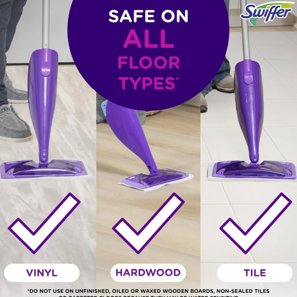 Swiffer WetJet Mopping Pad Refill, 24 Count, 4/Case