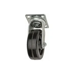 Swivel Top Plate Caster: Phenolic, 6" Wheel Dia, 2" Wheel Width, 1,200 lb Capacity, 7-1/2" OAH